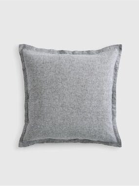 Quince European Linen Euro Sham - Charcoal Chambray NWOT